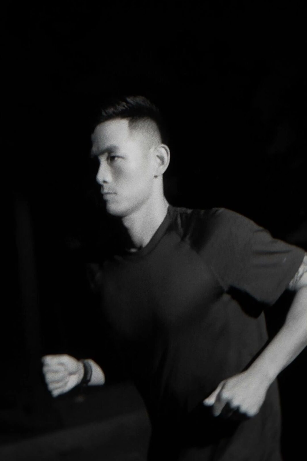 Night run in profile — Nike Pegasus 42 (ACFC) campaign, 2026
